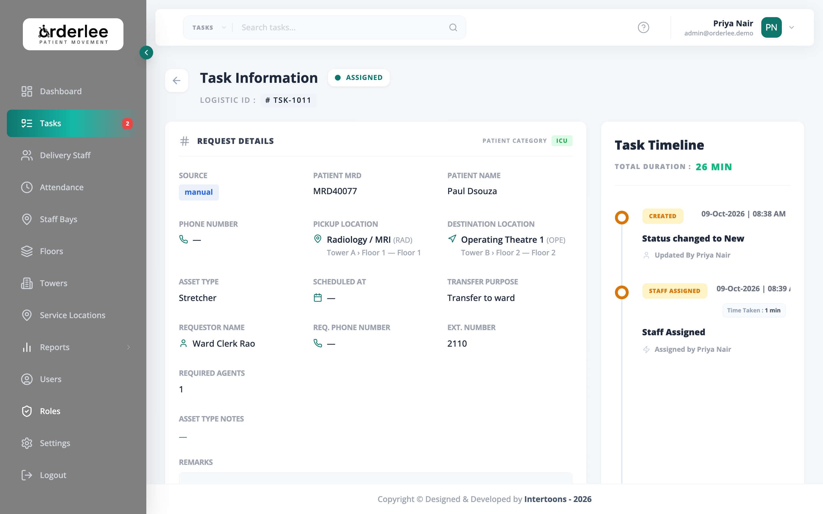 Task Dispatch Details
